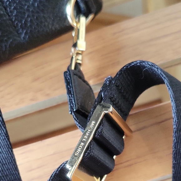 Michael Kors Black Pebbled Leather Backpack - Picture 5 of 10